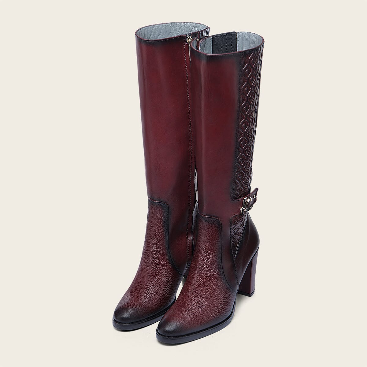 Bota de vestir en piel genuina de venado para dama - Imagen 8