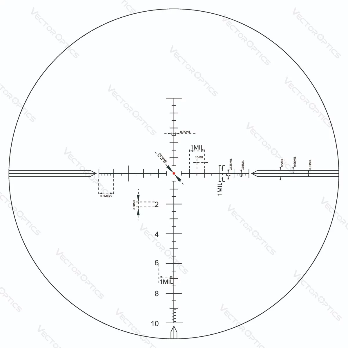 Vector Optics-Mira telescópica Taurus 5 para caza de largo alcance, dispositivo con retícula táctica militar, con primer plano focal, de 30x 56, de alta calidad - Imagen 3