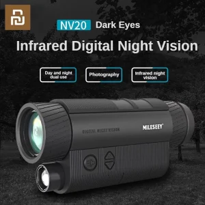 Mileseey-dispositivo de visión nocturna infrarroja HD, cámara Monocular de doble uso, telescopio con Zoom Digital 8X para viajes al aire libre y caza