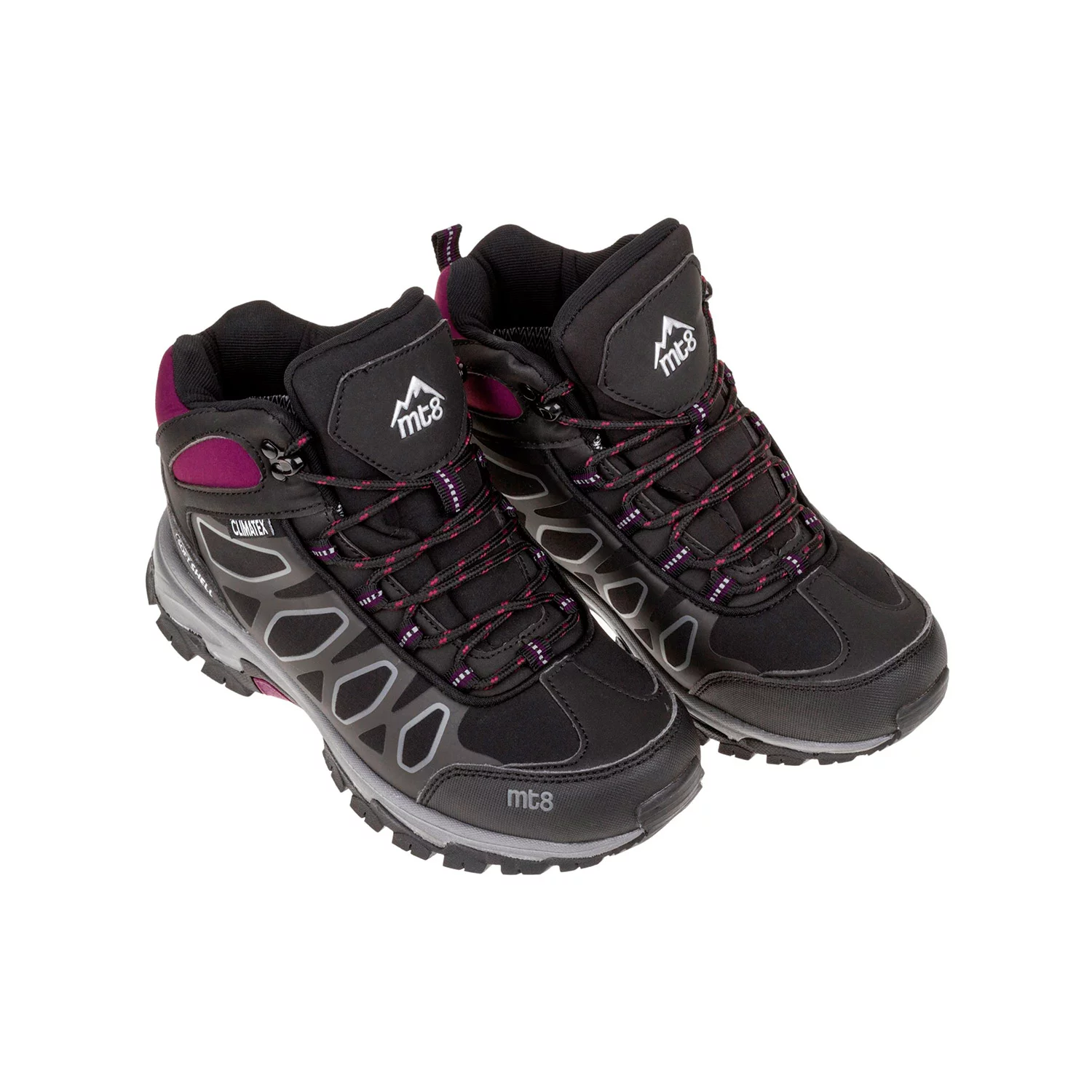 Zapatos de Senderismo para Mujer, Marca Sweden KLë 849546 Negro FORUM-HI, Botas de Montaña, al Aire Libre, Buena Calidad, Botas para la Lluvia con Membrana Impermeable, Bota trekking para las Mujeres de Deporte Botínes