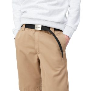 CARHARTT WIP CLIP BELT CHROME | CINTURÓN AJUSTABLE DE LONA CON HEBILLA METÁLICA CROMADA