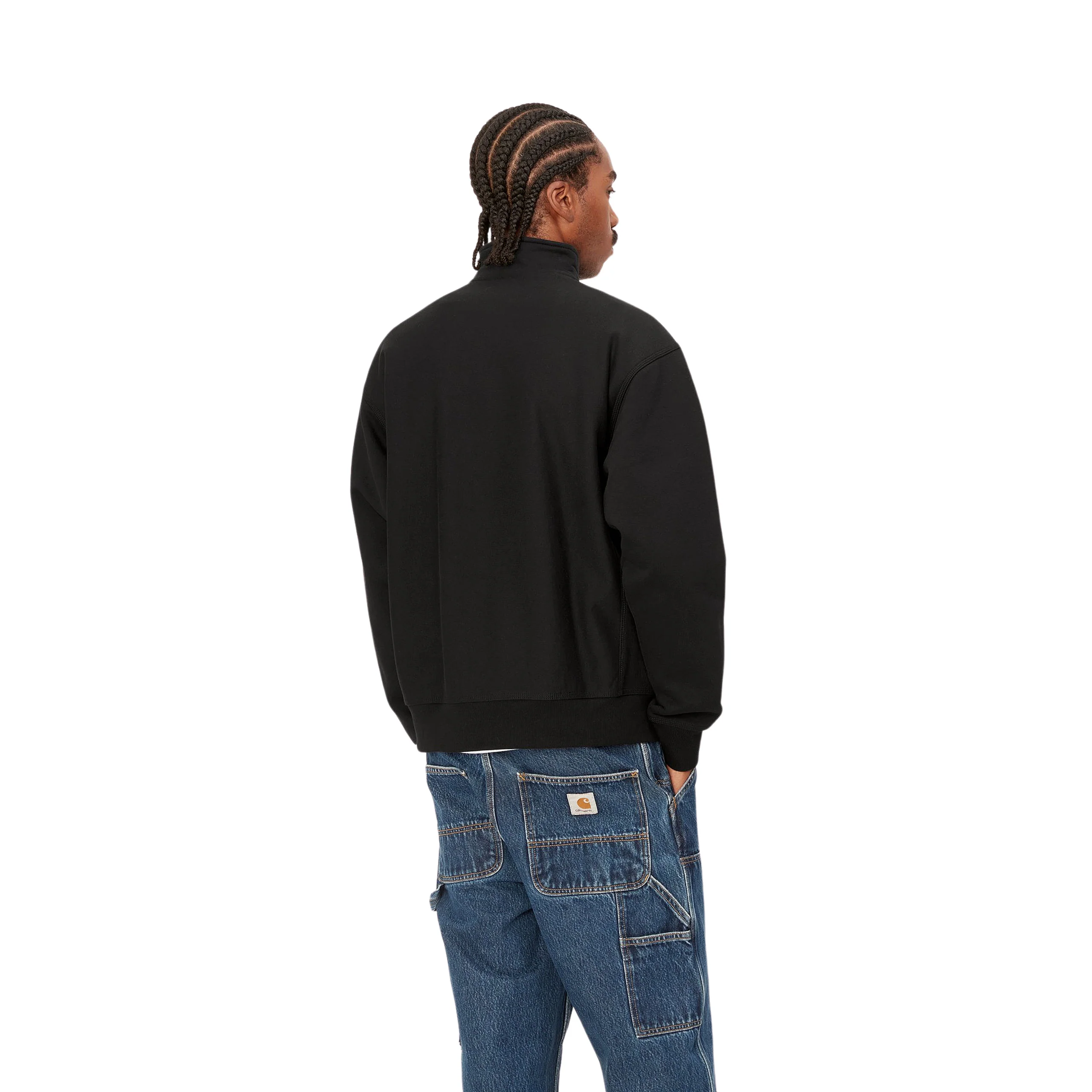 CARHARTT WIP HALF ZIP AMERICAN SCRIPT SWEAT | SUDADERA CON MEDIA CREMALLERA Y CUELLO ALTO - Imagen 3