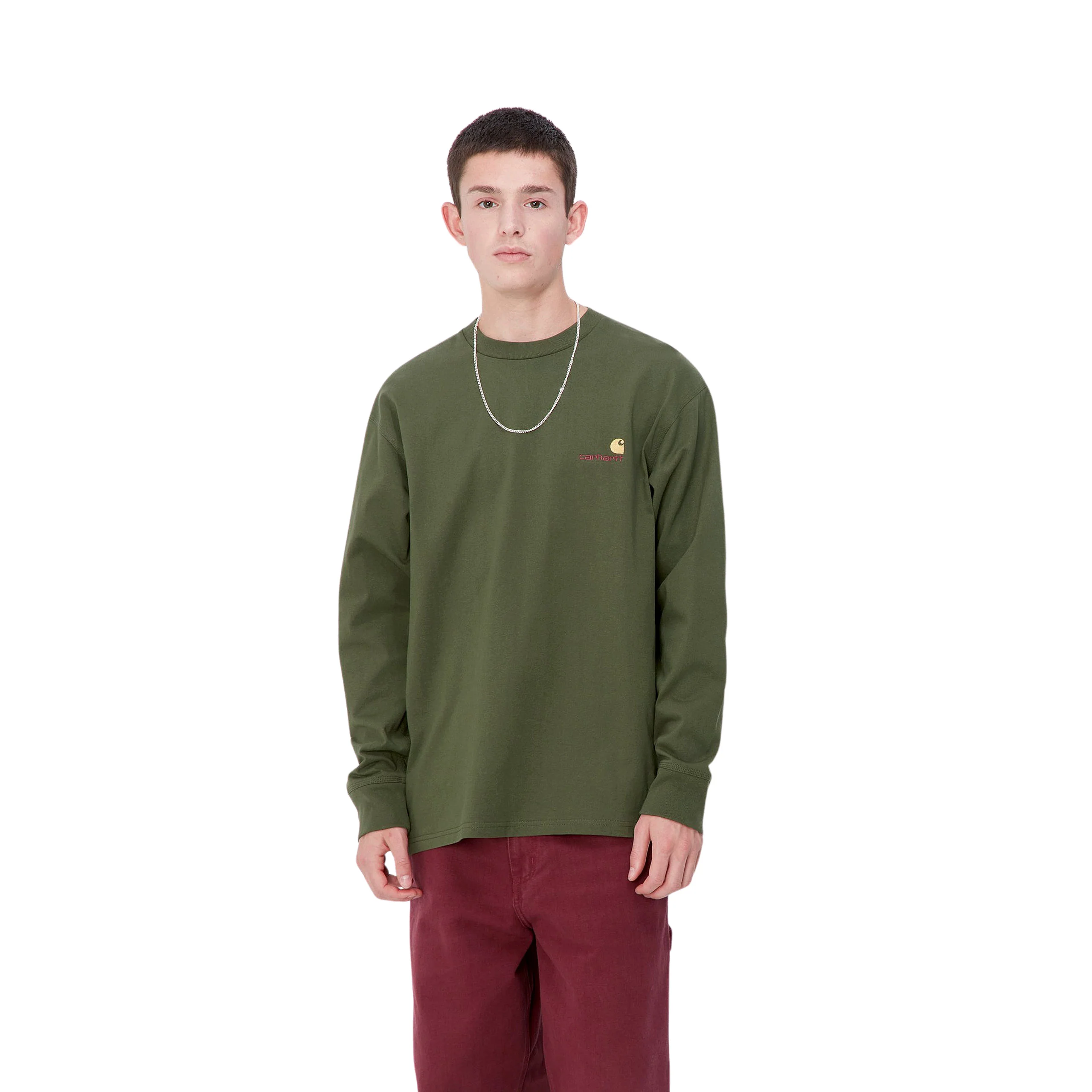 CARHARTT WIP L/S AMERICAN SCRIPT T-SHIRT | CAMISETA BÁSICA DE MANGA LARGA - Imagen 7