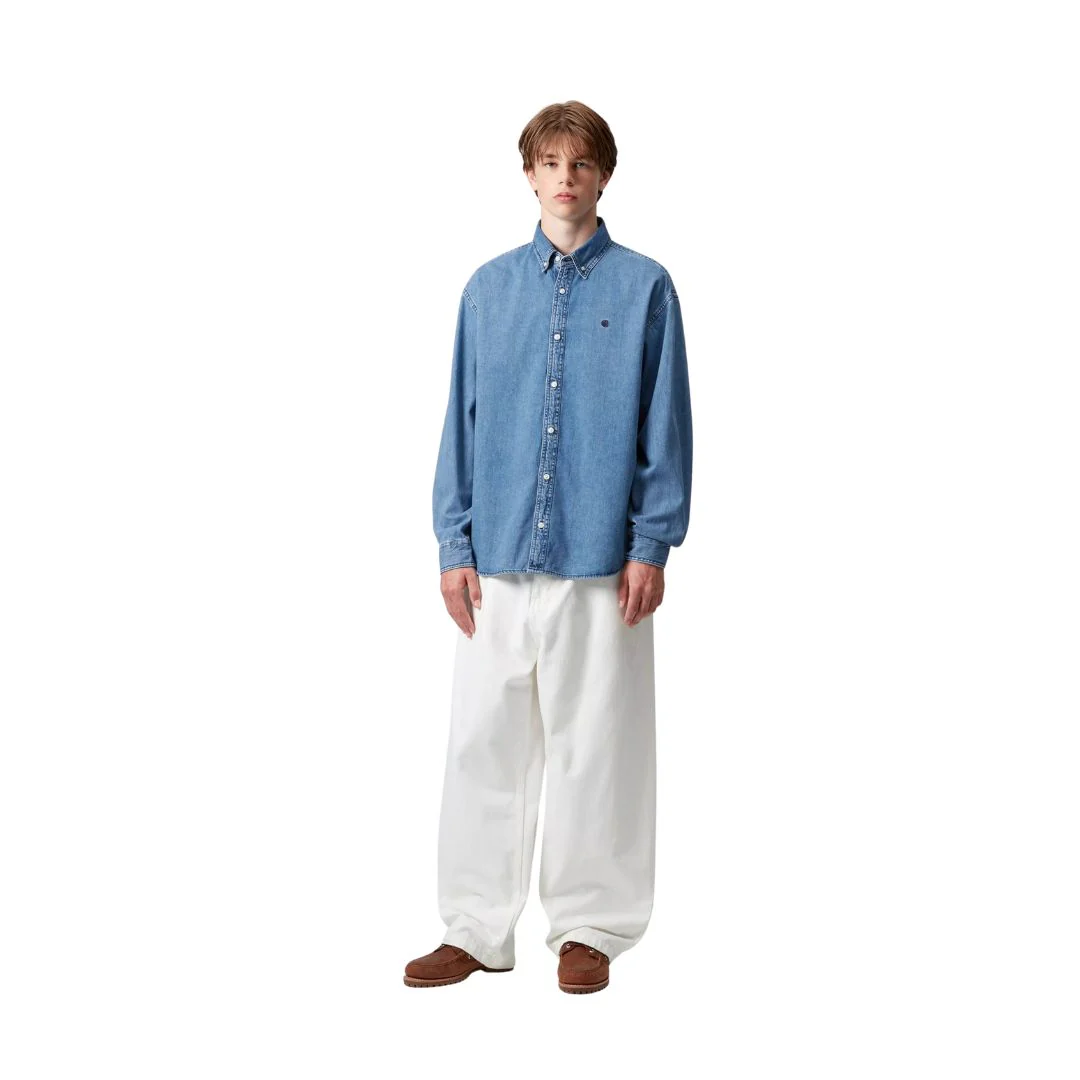 CARHARTT WIP L/S LUCAS SHIRT | CAMISA DENIM LOOSE FIT - Imagen 6