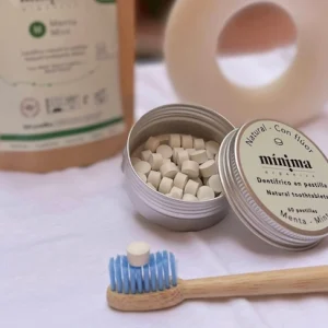 Dentífrico en pastilla bio – MENTA (CON FLÚOR)