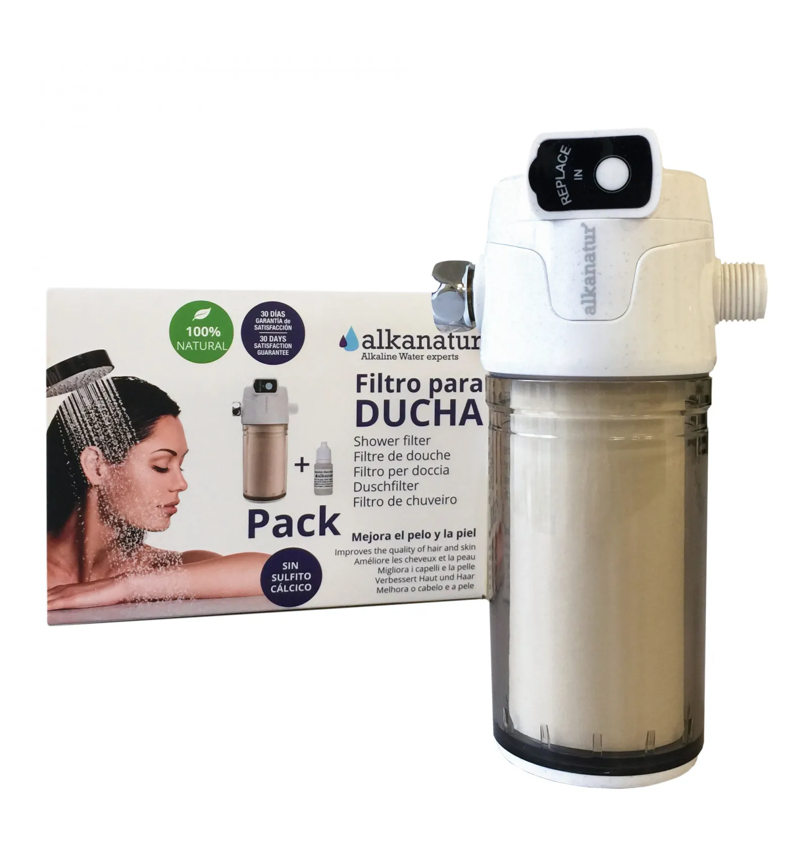 Filtro de ducha recambiable Alkanatur Drops - Imagen 2