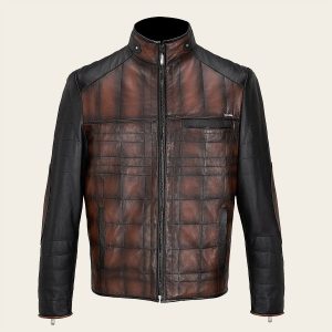 Chamarra para caballero en piel genuina