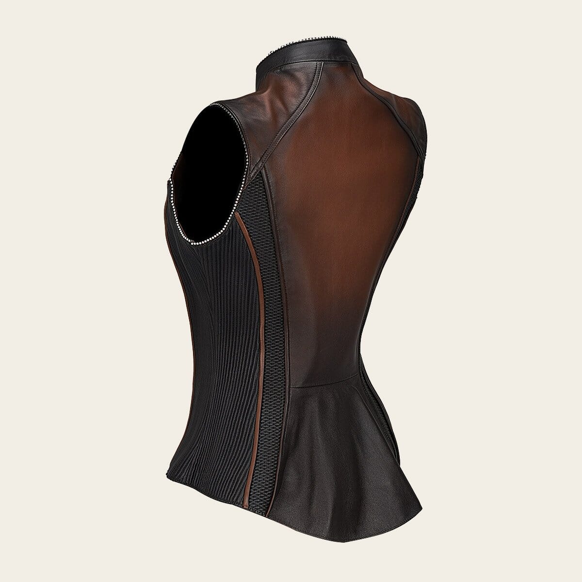 Chaleco para dama en piel genuina - Imagen 4