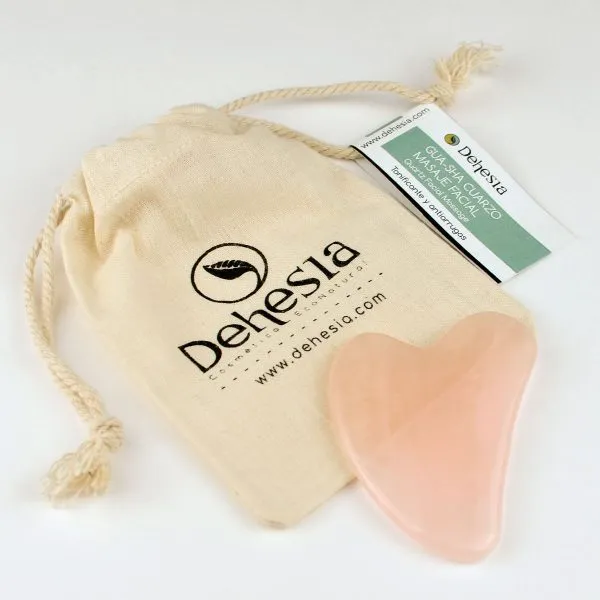 Gua-Sha de Cuarzo Rosa