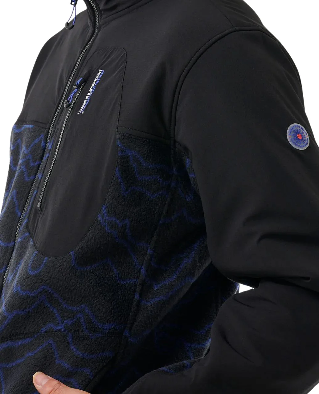 RIP CURL ANTI SERIES SEARCH ZIP CREW BLACK/BERRY | CHAQUETA FORRO POLAR - Imagen 6