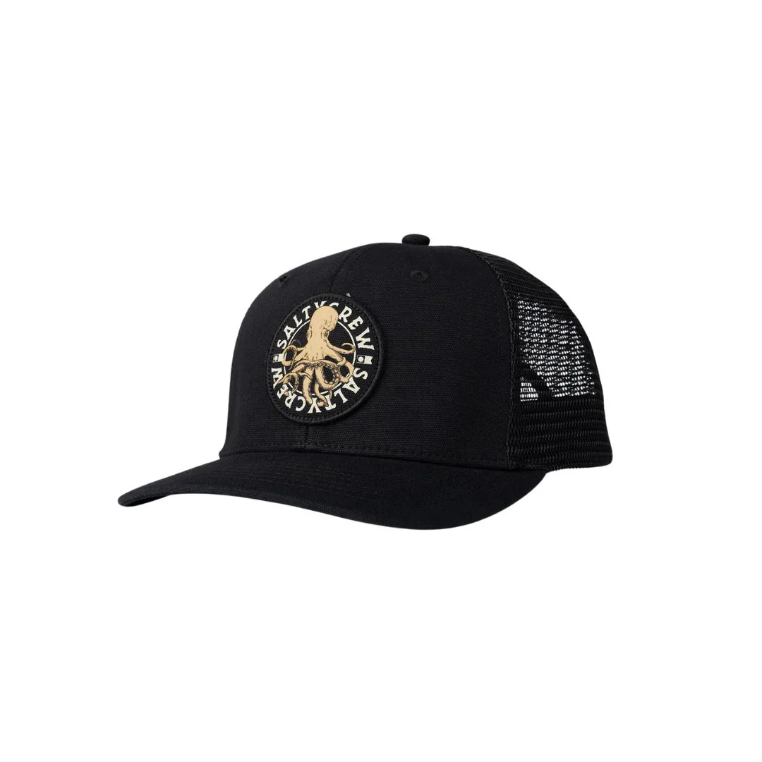 SALTY CREW TENTACLES RETRO TRUCKER | GORRA TRUCKER CON PARCHES