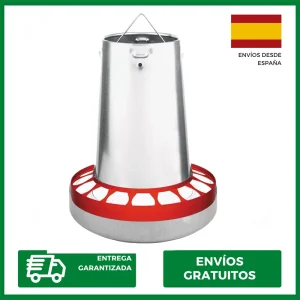 tolva chapa 20 kg Copele,Comedero Automático para Gallinas ,Alimentador de aves de corral,tolva pollos,comedero antipajaros
