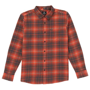 VOLCOM CADEN PLAID LS BRIGHT RED | CAMISA DE CUADROS CLÁSICA