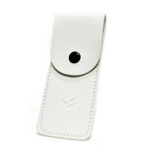 Funda de piel vegana para maquinilla de afeitar Blanca