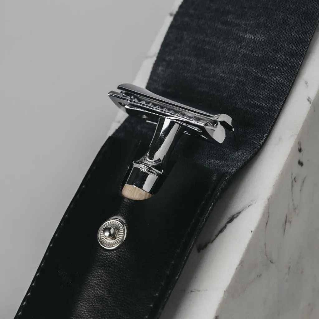 Funda de piel vegana para maquinilla de afeitar Negra - Imagen 3