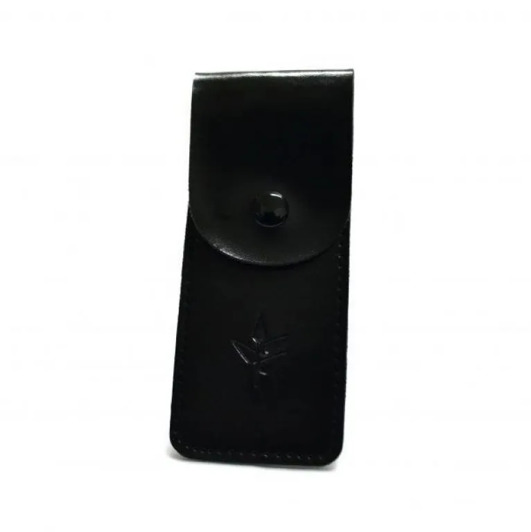 Funda de piel vegana para maquinilla de afeitar Negra